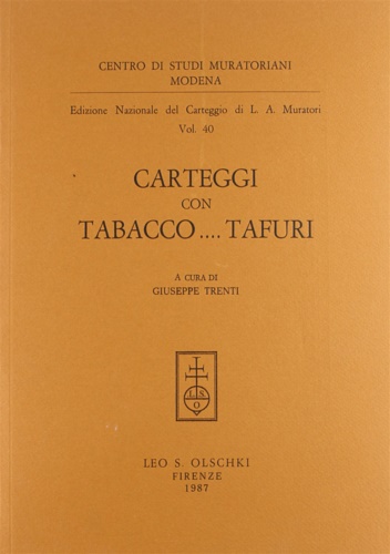 Carteggi con Tabacco. Tafuri.