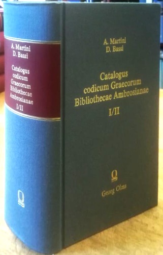 Catalogus codicum Graecorum Bibliothecae Ambrosianae.