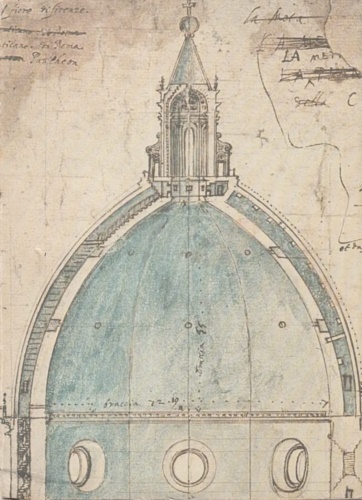 Disegni di fabbriche brunelleschiane.