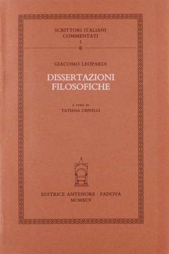 Dissertazioni filosofiche.