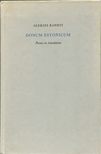 Donum Estonicum. Poems in translation. Designed by Martino Mardersteig is …