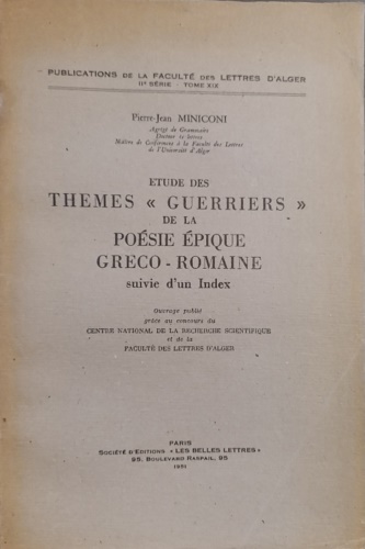 Étude des thèmes « guerriers » de la poésie épique …