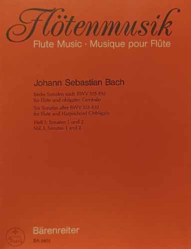 Flute Music. Six Sonatas after BWV 525-530. for Flute and …