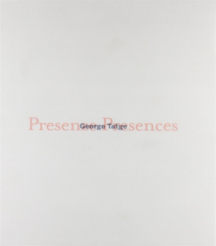 George Tatge. Presenze. Presences. Paesaggi italiani. Italian Landscapes.