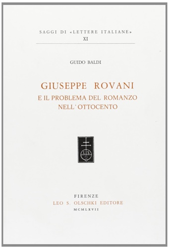 Giuseppe Rovani e il problema del romanzo nell'ottocento.