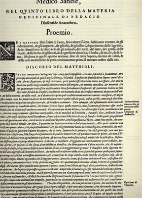 I discorsi nelli sei libri di Pedacio Dioscoride Anazarbeo della …