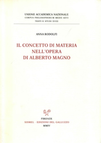 Il concetto di materia nell'opera di Alberto Magno.