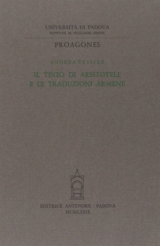 Il testo di Aristotele e le traduzioni armene.