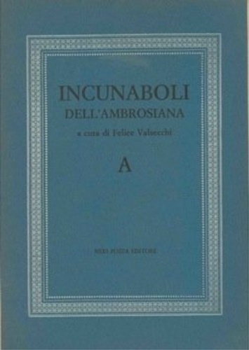 Incunaboli dell'Ambrosiana.