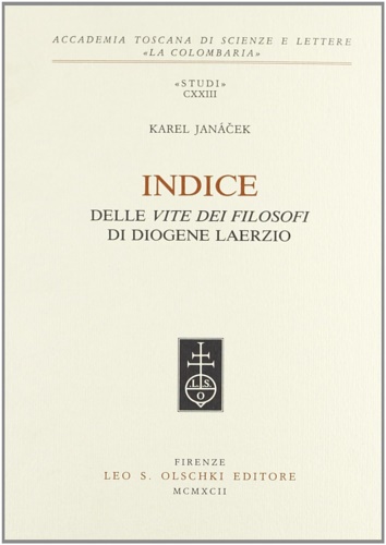 Indice delle «Vite dei filosofi» di Diogene Laerzio.