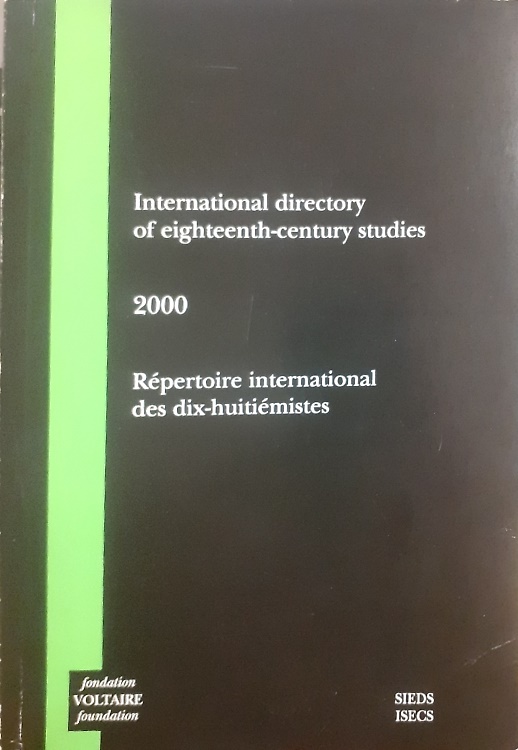 International directory of eighteenth century studies