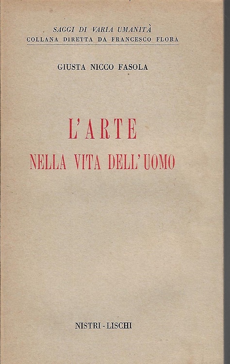 L'arte nella vita dell'uomo.