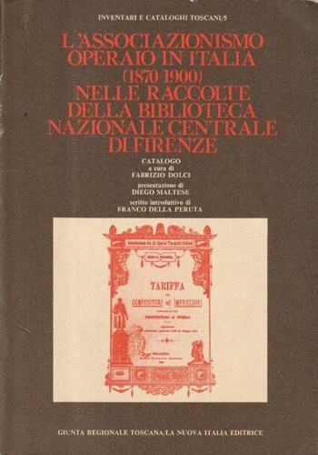 L'Associazionismo operaio in Italia (1870-1900) nelle raccolte della Biblioteca Naz.di …