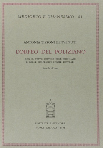 L'Orfeo del Poliziano.