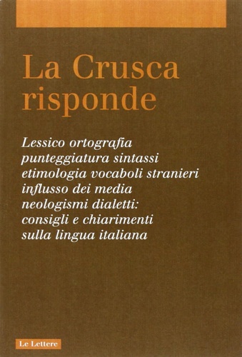 La Crusca risponde.