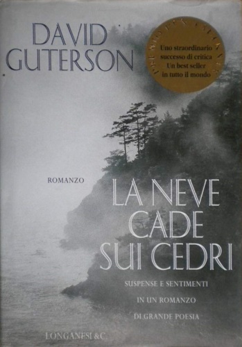 La neve cade sui cedri.