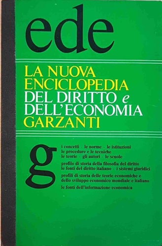 La Nuova Enciclopedia del diritto e dell'economia.