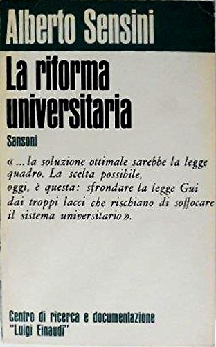 La riforma universitaria.