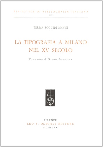 La tipografia a Milano nel XV secolo.