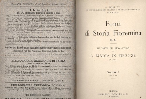 Le carte del Monastero di S.Maria in Firenze (Badia). Vol.I: …