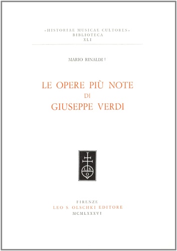 Le opere più note di Giuseppe Verdi.