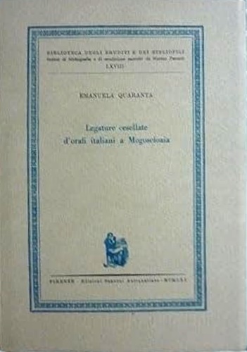 Legature cesellate d'orafi italiani a Mogoscioaia.