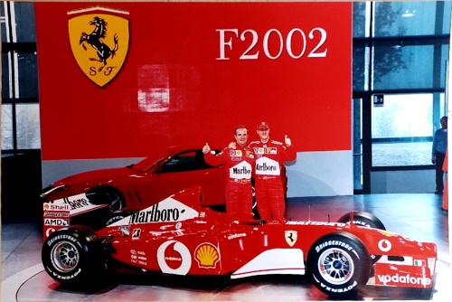 Michael Schumacher Ferrari- Rubens Barrichello. Presentazione Ferrari F-2002. Original Photo …