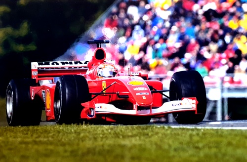 Michael Schumacher Ferrari F-2001 GP Imola 2001. Original Photo Paper. …