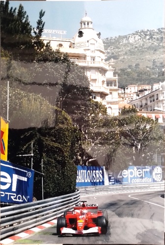 Michael Schumacher Ferrari F-2001. GP Montecarlo 2001. Original Photo Paper. …