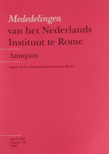 Ostia Antica. Antiquity. Papers of the Netherlands Institute in Rome, …