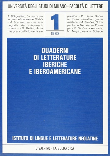 Quaderni di Letterature Iberiche e Iberoamericane. Vol.I.