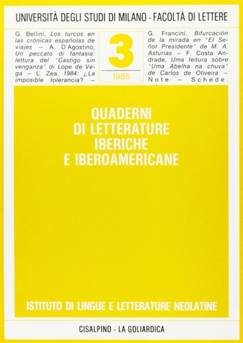 Quaderni di Letterature Iberiche e Iberoamericane. Vol.III.