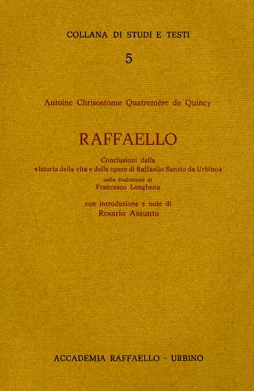 Raffaello. Conclusioni della "Istoria della vita e delle opere di …