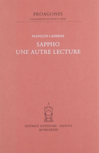 Sappho. Une autre lecture.