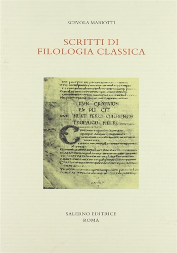 Scritti di filologia classica.