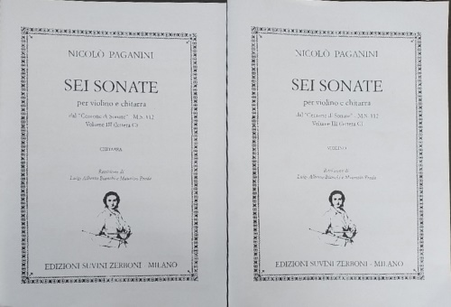 Sei sonate per violino e chitarra. dal "Centone di sonate" …