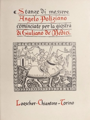 Stanze cominciate per la giostra di Giuliano de' Medici.