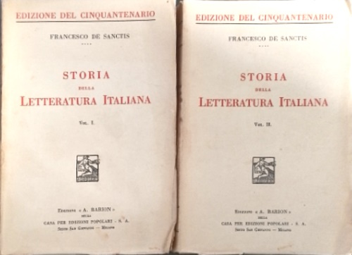 Storia della letteratura italiana.