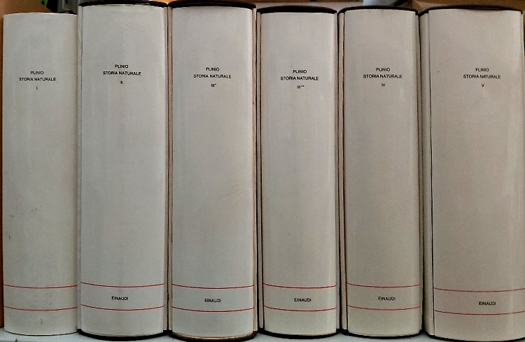 Storia Naturale. I:Cosmologia e Geografia,libri 1-6,pp.LXXIV-848, 14 tavv.a col.ft. II:Antropologia …