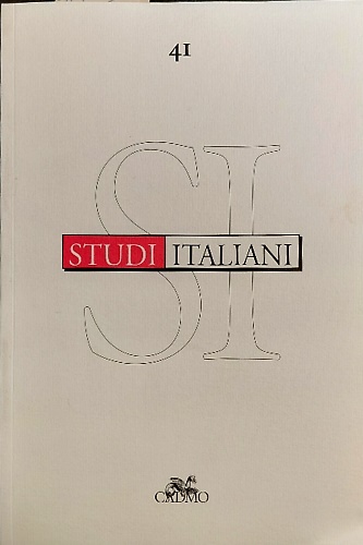 Studi italiani. Vol. 41. Vol.XXI,1. Dall'Indice: --Franca Strologo. I volti …