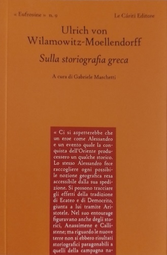 Sulla storiografia greca.