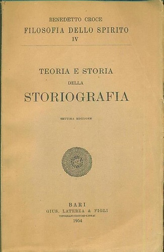 Teoria e storia della storiografia.