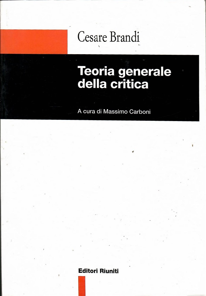 Teoria generale della critica.