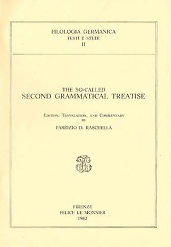 The so-called Second grammatical treatise. An orthographic pattern of late …