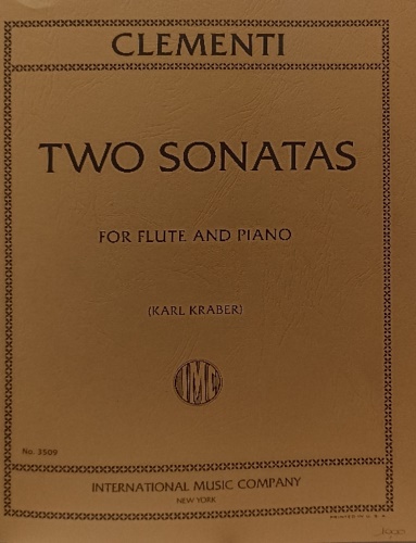 Two Sonatas. For Flute and PIano.