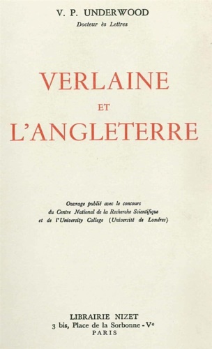 Verlaine et l'angleterre.