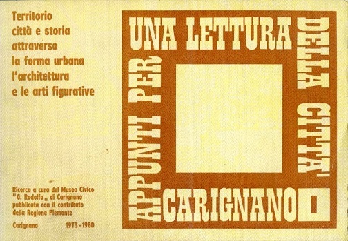 Carignano: appunti per una lettura della città. Territorio, città e …