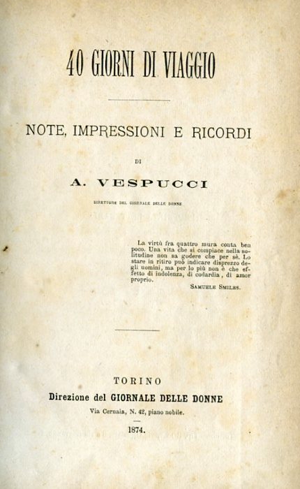 40 giorni di viaggio. Note, impressioni e ricordi