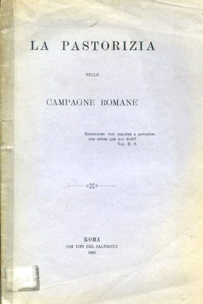 La pastorizia nelle campagne romane