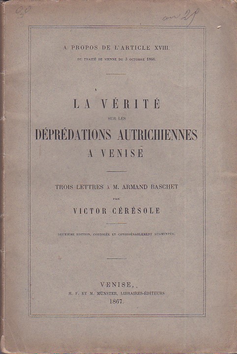 A propos de l'article XVIII du Traité de Vienne du …